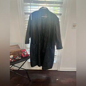 G-III real leather trench coat